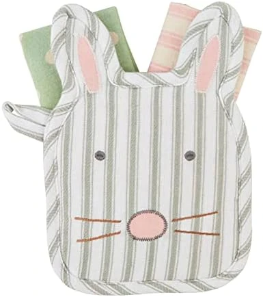 Bunny Pot Holder & Towel Set, Face, Holder 9" X 6" | Towel 12" X 12" 6 Bunny Pot Holder & Towel Set, Face, Holder 9" X 6" | Towel 12" X 12" - Image 4