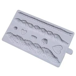 3D Knitting Texture Silicone Mold Christmas Cake Border Fondant Molds Cake Decorating Tools Chocolate Gumpaste Moulds