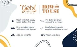 Lass Pie Weights | Dust Free | Heat Safe | Borosilicate Glass | Baking Beans With Drawstring Bag For Blind Baking Pie Crusts | 2.5 Pounds -Wilton Shop 41eCcdYxebL