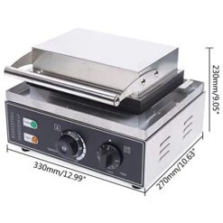 Ommercial 6 Holes Electric Doughnut Maker Double-Sided Non-stick Donut Baker Machine Stainless Steel Restaurant Home Use 110V -Wilton Shop 41eJ7w4vuCL 4