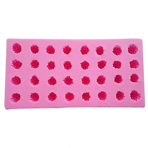 32-Cavity 3D Raspberry Silicone Mold For Fondant Chocolate Candy Gum Paste Polymer Clay Resin Kitchen Baking Sugar Craft Cake Cupcake Decorating Tools 3 32-Cavity 3D Raspberry Silicone Mold For Fondant Chocolate Candy Gum Paste Polymer Clay Resin Kitchen Baking Sugar Craft Cake Cupcake Decorating Tools