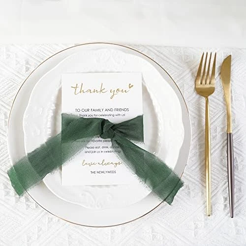 Wedding Thank You Place Setting Cards, 50 Pieces Place Cards For Table Setting, Table Place Cards For Wedding Favors, Receptions, Dinner Parties, Events And Celebrations (4 X 6 In, Floral) 13 Wedding Thank You Place Setting Cards, 50 Pieces Place Cards For Table Setting, Table Place Cards For Wedding Favors, Receptions, Dinner Parties, Events And Celebrations (4 X 6 In, Floral) - Image 11