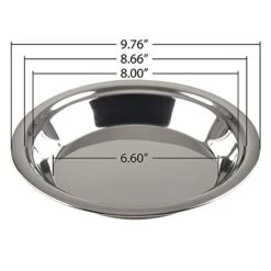 - 5M871 Lindy's Stainless Steel 9 Inch Pie Pan, Silver 11 - 5M871 Lindy's Stainless Steel 9 Inch Pie Pan, Silver -Wilton Shop 41ekiA6zIKL