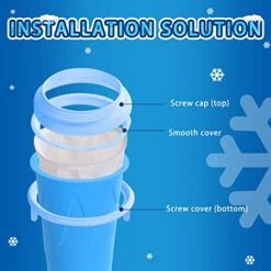 DIY Slushie Maker Cup,TIK TOK Magic Quick Frozen Smoothies Cup,Cooling Icee Maker Slushie Machine,Slushie Machine For Home Squeeze Slushie Cup,Homemade Milk Shake Ice Cream Maker Portable -Wilton Shop 41eptCDZZhL