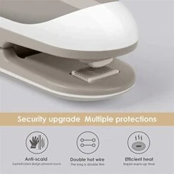 Mini Bag Sealer, Portable Sealing Bags Machine, Handheld Heat Food Vacuum Sealer Machine With Cutter And Hook For Snack, Plastic Bags, Storage, Potato Chip Cookie Bags (GRAY-WHITE 2PCS) -Wilton Shop 41f1pZO1JjL