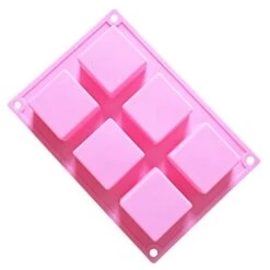 Fondant Ube C Chocolate Ice Silicone Cavities 6 Cake Cake Mould Tube Cake Pans For Pound Cake 12 Inches(Multicolor)