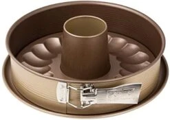 Springform "Mojave Gold" With Flat And Tubular Base, Gold/Mahagony, 10.24" -Wilton Shop 41f72KefEzL. AC