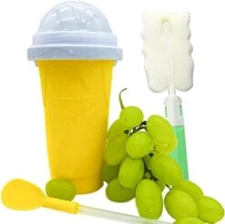 Slushy Maker Cup, Magic Quick Frozen Smoothie Cup, Ice Maker Slushy Machine For Home And Kids, Freezer Cups For Smoothies, Cooling And Frozen Magic Cups TIK TOK Cups With Sticker Straw Brush -Wilton Shop 41fBVRc6a0L. AC