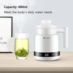 IANJI DGD06-06BD Mini Ceramic Electric Stew Health Pot, Smart Appointment Automatic Multi-function Slow Cooker, 600ml -Wilton Shop 41fDy4C5hzL