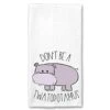 Don't Be A Twatopotamus, Hippo, Funny Kitchen Tea Bar Towel Gift For Women 2 Don't Be A Twatopotamus, Hippo, Funny Kitchen Tea Bar Towel Gift For Women -Wilton Shop 41fJCqiSvVL