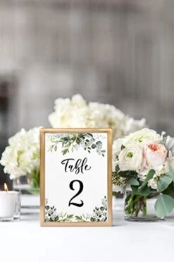 Table Card Numbers Set, 1-25 And Head Table Card, Greenery -Wilton Shop 41fKHwNFcRL