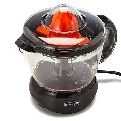 BPA-Free Electric Citrus Juicer Extractor, Compact Volume Pulp Control, Oranges, Lemons, Limes, Grapefruits With Easy Pour Spout, 40oz, Includes Two Juicing Cones, Black 4 BPA-Free Electric Citrus Juicer Extractor, Compact Volume Pulp Control, Oranges, Lemons, Limes, Grapefruits With Easy Pour Spout, 40oz, Includes Two Juicing Cones, Black - Image 2