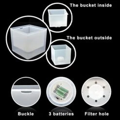 3.5L Large Capacity Led Ice Bucket With Multi Colors Changing For Party, Home Bar,Wine, Beer And Champagne -Wilton Shop 41fSQFwuERL