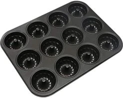 Mini Fluted Tube Cake Pan, Non-Stick 2.8 Inch Cake Baking Pan, Heavy Gauge Carbon Steel (12-Cavity) -Wilton Shop 41fWloNR2L. AC 1
