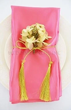 10 Pcs Satin 20" X 20" Dinner Table Linen Napkins For Restaurant Kitchen Dining Wedding Party Banquet Events - Copper -Wilton Shop 41ffSpCAhTL. AC