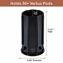For Nespresso Vertuo Pod Holder Carousel Vertuoline With Central Additional Pods Storage (Carousel-50+ Pods) -Wilton Shop 41fiv4aqs6L