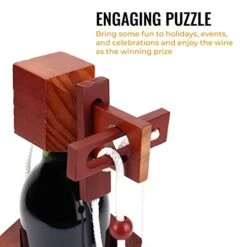 Cork Genius Wine Puzzle, Wooden Wine Bottle Puzzle Game For Adults, Bottle Lock Mind Puzzle, Wine Gifts And Accessories For Wine Lovers -Wilton Shop 41fqZQ6MCOL