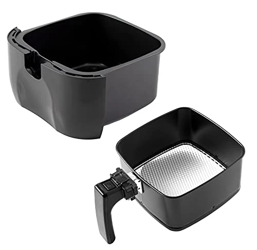 Nuwave 3QT Brio Replacement Base Tray & Fry Pan Basket – Compatible With NuWave 3QT Brio Model 36001 & 36011,Black 3 Nuwave 3QT Brio Replacement Base Tray & Fry Pan Basket – Compatible With NuWave 3QT Brio Model 36001 & 36011,Black