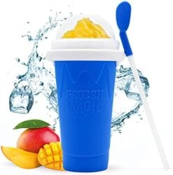 Slushy Cup Slushie Cup Slushy Maker Cup Magic Frozen Squeeze Ice Cup Tiktok Slushie Cups,Double Layers Slushies Cup, Slush Cup Homemade DIY Slushies Cups Quick Magic Cool Cup Milk Shake ,Smoothies (pink) -Wilton Shop 41fw3rO78zL. AC