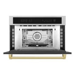 INE Autograph Edition 30” 1.6 Cu Ft. Built-in Convection Microwave Oven In Stainless Steel And Gold Accents -Wilton Shop 41fw4DrNkpL