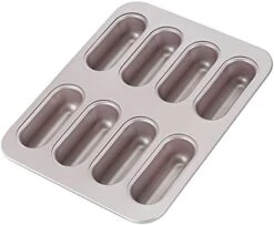 Twinkie Cake Pan, 8-Cavity Non-Stick Mini Hotdog-Shaped Muffin Eclair Bakeware For Oven Baking (Champagne Gold) 21 Twinkie Cake Pan, 8-Cavity Non-Stick Mini Hotdog-Shaped Muffin Eclair Bakeware For Oven Baking (Champagne Gold) -Wilton Shop 41gARxIoTsL. AC