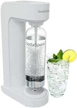 Maker With BPA Free Bottle - CO2 Powered One Touch Fizz Control - Fresh Sparkling Water Maker - Homemade Sparkle Seltzer Soda Streaming Machine, Carbonated Water Machine For Home [C02 NOT INCLUDED] -Wilton Shop 41gD8lG6oTL. AC