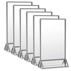 Acrylic Gold Sign Holder, 5x7 Gold Acrylic Picture Frames Clear Double Sided Menu Holder For Wedding Table Number 6 Pack 18 Acrylic Gold Sign Holder, 5x7 Gold Acrylic Picture Frames Clear Double Sided Menu Holder For Wedding Table Number 6 Pack -Wilton Shop 41gE5yePRsL