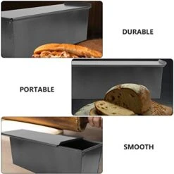 Iron Loaf Pan With Lid Toast Baking Mold Non- Stick Loaf Baking Mold 600 G/ 1. 9 Toast Making Mold Bread Toast Box Mold