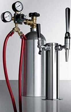 BC635M7CMTWIN 24"" Commercial Coffee Dispenser With Complete Tap Kit Flat And Nitro-Indused Coffee Dispensing Automatic Defrost Digital Thermostat Casters Top Rail Guard In Black -Wilton Shop 41gNav3JmjL