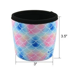 4 Pack Ice Cream Pint Size Ice Cream Sleeves Neoprene Cover With Spoon Holder Cover (Plant+Fish Scales) -Wilton Shop 41gPfv7cfWL