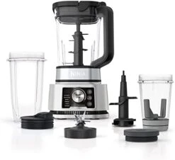 Ninja SS101 Foodi Smoothie Maker & Nutrient Extractor* 1200 WP, 6 Functions Smoothies, Extractions*, Spreads, SmartTORQUE, 14-oz. Smoothie Maker, (2) To-Go Cups & Lids, Silver -Wilton Shop 41gPsGoaOKL. AC