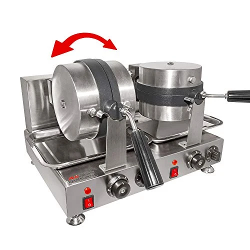 Belgian Waffle Maker | Waffle Iron | 360° Rotating Mechanism | 2 Round-Shape Waffles | Nonstick | 110V (DOUBLE) 7 Belgian Waffle Maker | Waffle Iron | 360° Rotating Mechanism | 2 Round-Shape Waffles | Nonstick | 110V (DOUBLE) - Image 5