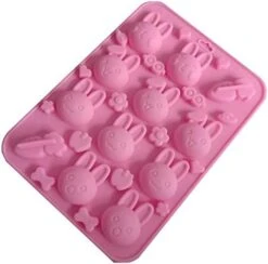 GENERIC Carrot Cake Silicone Cake Rabbit Chocolate Bunny Mould Baking Mold Decoration Cake Mould Baking Kits For Adults Full Set Pink (Pink, One Size) -Wilton Shop 41gQf2tps9L. AC