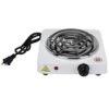 1000W Household Mini Portable Electric Stove Heater Heating Plate For Coffee Tea White (US 110V)