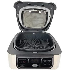 Ninja Foodi 5-in-1 Indoor Grill With 4-Quart Air Fryer With Roast, Bake, Dehydrate, And Cyclonic Grilling Technology, IG301A -Wilton Shop 41gVZwyOofS