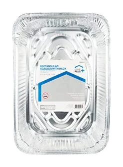 Durable Foil 11-7/8" W X 16-5/8" L Roasting Rack And Pan Silver 1 Pk - Case Of: 12 7 Durable Foil 11-7/8" W X 16-5/8" L Roasting Rack And Pan Silver 1 Pk - Case Of: 12 -Wilton Shop 41gZBQTr4nL