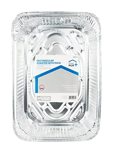 Durable Foil 11-7/8" W X 16-5/8" L Roasting Rack And Pan Silver 1 Pk - Case Of: 12 5 Durable Foil 11-7/8" W X 16-5/8" L Roasting Rack And Pan Silver 1 Pk - Case Of: 12 - Image 3