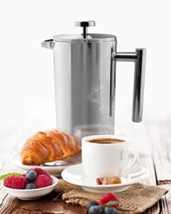 E CFD-03 Stainless Steel Cafetiere, Mirror, 3 Cup -Wilton Shop 41ggdwPAHhL