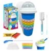 GENERIC FROSTY - Magic Slushy Maker Squeeze Cup - Tiktok Smoothie- Frozen Drink - Soda Slushie - Ice Cream - Bonus Straw Spoon, Brush Cleaner, Pop It Squeeze Sleeve & Recipe -Wilton Shop 41gm9H7GFkL