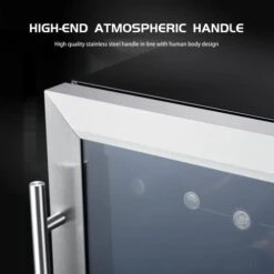 KRC-123WB 4.3 Cu.ft 30 Bottle Wine Cooler Free-Standing Single Zone, 150 Can, Black, 120 Liters -Wilton Shop 41gowSPWNeL