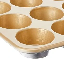 Nordic Ware Turals Aluminum NonStick Muffin Pan, Twelve 2.75 Inch Cups -Wilton Shop 41gulXsE1BL