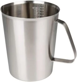 Measuring Cup, Stainless Steel Measuring Cup (16 Ounce/ 0.5 Liter- 2 Cup), Milk Frothing Pitcher, Steaming Pitcher, Milk Frothing Cup Jug With Marking With Handle For Espresso Machines, Latte Art -Wilton Shop 41h6ePXaOyL. AC