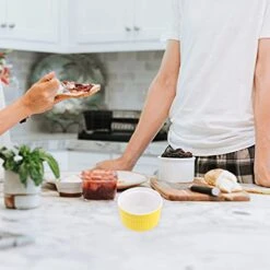 5pcs Porcelain Ramekins For Baking Round Ceramic Ramekins Small Desserts Bowls For Creme Brulee Dishes Puddings 3. 5inch Yellow 13 5pcs Porcelain Ramekins For Baking Round Ceramic Ramekins Small Desserts Bowls For Creme Brulee Dishes Puddings 3. 5inch Yellow -Wilton Shop 41hLxT16sUS