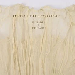 3 Packs Table Runners Boho Gauze Table Runner 35 X 120 Inches Ivory Cheesecloth Table Runner Bulk,Boho Cheese Cloth Runner For Wedding,Party,Reception,Bridal Shower Table Decorations -Wilton Shop 41hM5SkeMyL