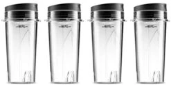 Ninja Single Serve 16-Ounce Cups Set By Preferred Parts (Pack Of 4) | Comparable With Nutri Ninja BL770 BL780 BL660 Professional Blender 13 Ninja Single Serve 16-Ounce Cups Set By Preferred Parts (Pack Of 4) | Comparable With Nutri Ninja BL770 BL780 BL660 Professional Blender -Wilton Shop 41hPDbcPAdL