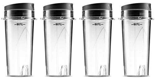 Ninja Single Serve 16-Ounce Cups Set By Preferred Parts (Pack Of 4) | Comparable With Nutri Ninja BL770 BL780 BL660 Professional Blender 7 Ninja Single Serve 16-Ounce Cups Set By Preferred Parts (Pack Of 4) | Comparable With Nutri Ninja BL770 BL780 BL660 Professional Blender - Image 5