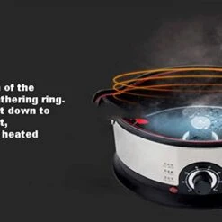 WAZTT Home Electric Food Steamer Multifunctional Steamer Pot Automatic Power-Of 3-Layer Large Capacity Seafood Steamer Cooker 10 WAZTT Home Electric Food Steamer Multifunctional Steamer Pot Automatic Power-Of 3-Layer Large Capacity Seafood Steamer Cooker -Wilton Shop 41hTCe9fHfL