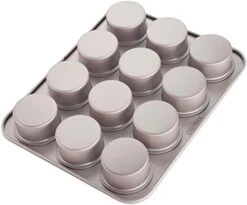 Popover Cake Pan, 6-Cavity Non-Stick Yorkshire Muffin Cupcake Pan Bakeware For Oven Baking (Champagne Gold) -Wilton Shop 41hU5WajsOL. AC