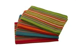 Kitchen Dish Towels, Salsa Stripe, 100% Natural Absorbent Cotton (Size 28 X 16 Inches), Pack Of 12-Multi Color 22 Kitchen Dish Towels, Salsa Stripe, 100% Natural Absorbent Cotton (Size 28 X 16 Inches), Pack Of 12-Multi Color -Wilton Shop 41hZIKwpO5L