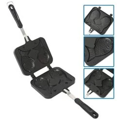 Taiyaki Fish Shape Cake Pan Waffle Cake Maker Pan Fish-Shaped Pancake Double Pan Mold 11 Taiyaki Fish Shape Cake Pan Waffle Cake Maker Pan Fish-Shaped Pancake Double Pan Mold -Wilton Shop 41heEHeTPKL